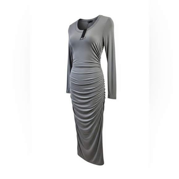 James Perse Gray Long Sleeve Dress - Picture 2 of 2